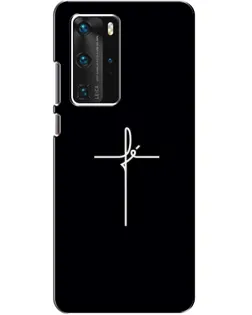Чехол для Huawei P40 Pro с картинкой «Тонкий крест»
