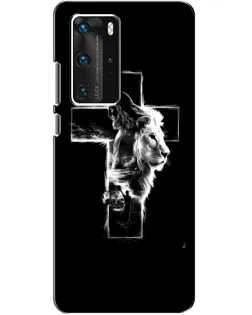 Чехол для Huawei P40 Pro с картинкой «Сияющий крест Jesus»