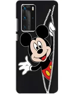 Чехол для Huawei P40 Pro с картинкой «Микки раздвигает стены»