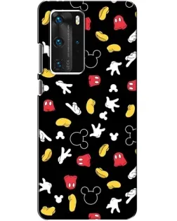 Чехол для Huawei P40 Pro с картинкой «Графический принт лапок»