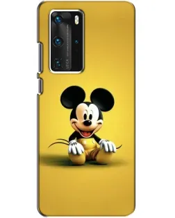 Чехол для Huawei P40 Pro с картинкой «Микки на желтом»