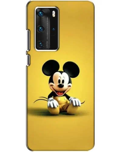 Чехол для Huawei P40 Pro с картинкой «Микки на желтом»