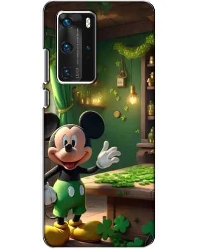 Чехол для Huawei P40 Pro с картинкой «Микки в мастерской»