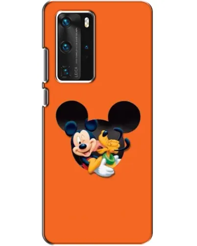 Чехол для Huawei P40 Pro с картинкой «Сердце Микки Минни»