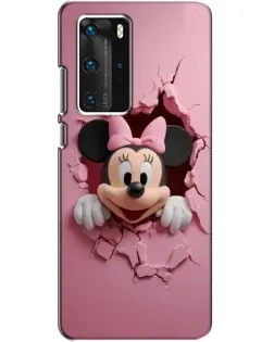 Чехол для Huawei P40 Pro с картинкой «Минни сквозь стену»