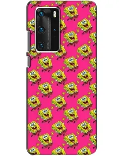 Чехол для Huawei P40 Pro с картинкой «Розовый паттерн»