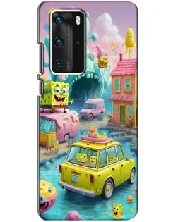 Чехол для Huawei P40 Pro с картинкой «Монстр-трак приключения»