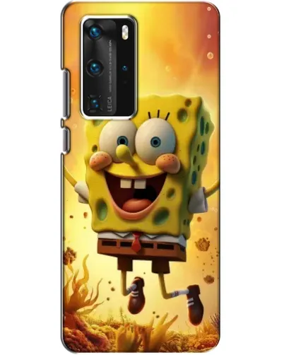 Чехол для Huawei P40 Pro с картинкой «Губка Боб прыгает» Чехол для Huawei P40 Pro с картинкой «Губка Боб прыгает»