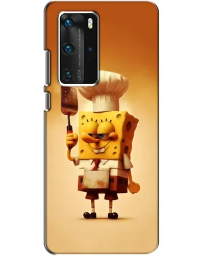 Чехол для Huawei P40 Pro с картинкой «Губка Боб повар» Чехол для Huawei P40 Pro с картинкой «Губка Боб повар»