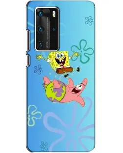 Чехол для Huawei P40 Pro с картинкой «Спанч Боб и Патрик»