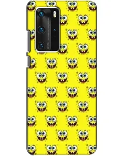 Чехол для Huawei P40 Pro с картинкой «Паттерн Губка Боб»