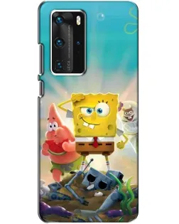 Чехол для Huawei P40 Pro с картинкой «Спанч Боб победитель»