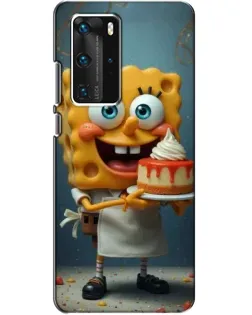 Чехол для Huawei P40 Pro с картинкой «Повар Спанч Боб»