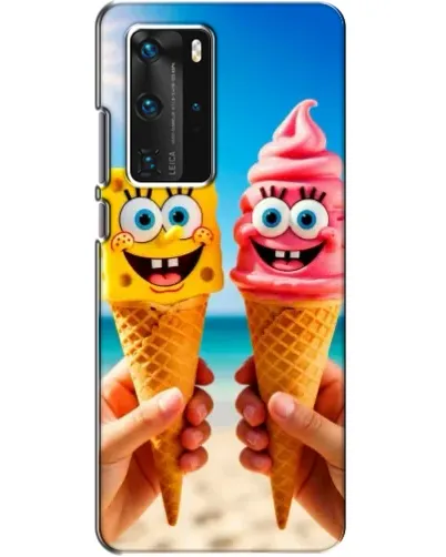 Чехол для Huawei P40 Pro с картинкой «Спанч Боб мороженое» Чехол для Huawei P40 Pro с картинкой «Спанч Боб мороженое»