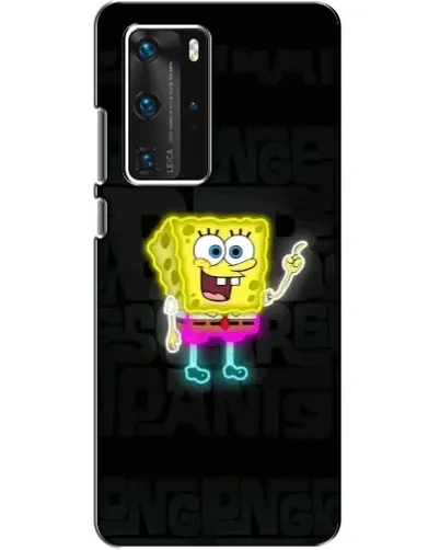 Чехол для Huawei P40 Pro с картинкой «Неоновый Губка Боб» Чехол для Huawei P40 Pro с картинкой «Неоновый Губка Боб»