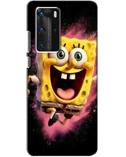 Чехол для Huawei P40 Pro с картинкой «Взрывной Спанч Боб»