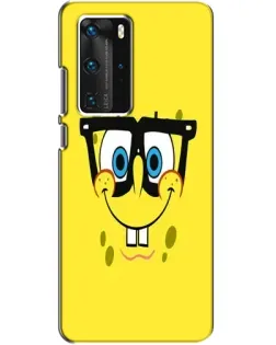 Чехол для Huawei P40 Pro с картинкой «Минималистичный Спанч Боб»