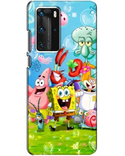 Чехол для Huawei P40 Pro с картинкой «Губка Боб и друзья» Чехол для Huawei P40 Pro с картинкой «Губка Боб и друзья»