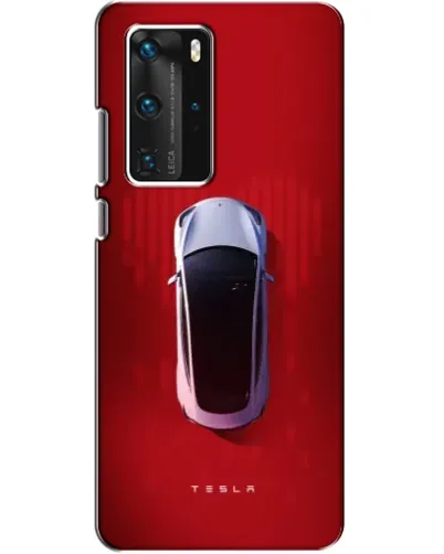 Чехол для Huawei P40 Pro с картинкой «Tesla Top View»