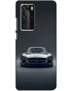 Чехол для Huawei P40 Pro с картинкой «Mercedes на черном»