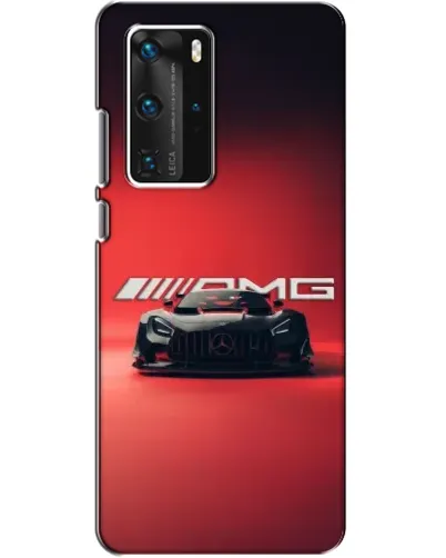 Чехол для Huawei P40 Pro с картинкой «Mercedes AMG — красная линия»