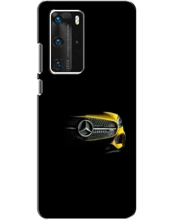 Чехол для Huawei P40 Pro с картинкой «Mercedes — ретро стиль»