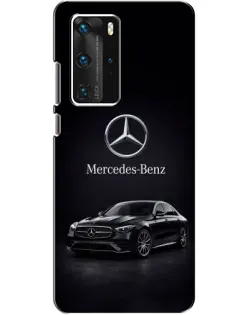 Чехол для Huawei P40 Pro с картинкой «Mercedes — решетка радиатора»