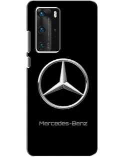Чехол для Huawei P40 Pro с картинкой «Mercedes Silver Logo»