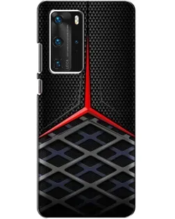 Чехол для Huawei P40 Pro с картинкой «Mercedes Carbon Grid»