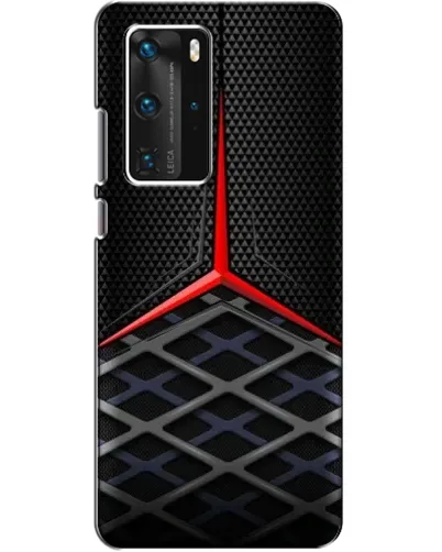 Чехол для Huawei P40 Pro с картинкой «Mercedes Carbon Grid»