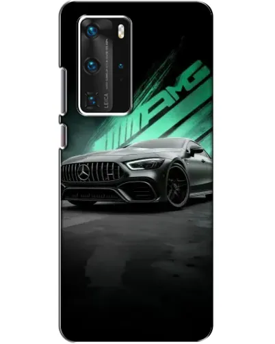 Чехол для Huawei P40 Pro с картинкой «Темный Mercedes AMG»