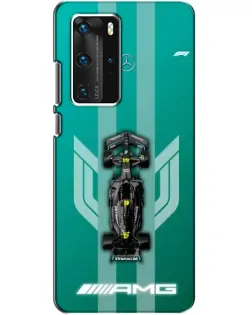 Чехол для Huawei P40 Pro с картинкой «Mercedes AMG Petronas»