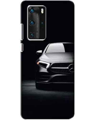 Чехол для Huawei P40 Pro с картинкой «Свет фар Mercedes»