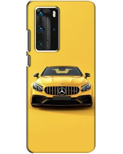 Чехол для Huawei P40 Pro с картинкой «Желтый Mercedes GT»