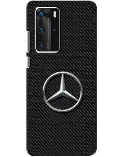 Чохол для Huawei P40 Pro з картинкою «Карбоновий Mercedes стиль» Чохол для Huawei P40 Pro з картинкою «Карбоновий Mercedes стиль»