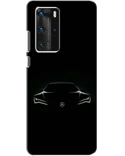 Чохол для Huawei P40 Pro з картинкою «Mercedes — силует авто» Чохол для Huawei P40 Pro з картинкою «Mercedes — силует авто»