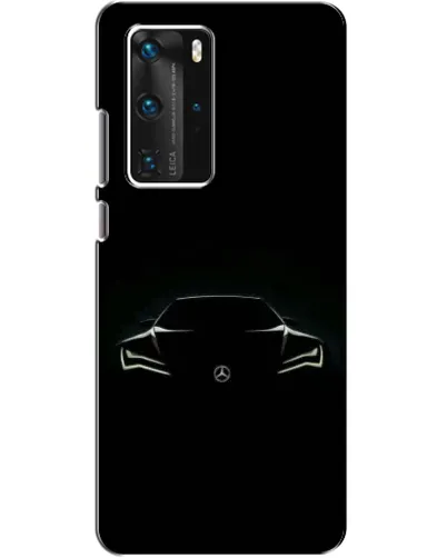 Чохол для Huawei P40 Pro з картинкою «Mercedes — силует авто» Чохол для Huawei P40 Pro з картинкою «Mercedes — силует авто»