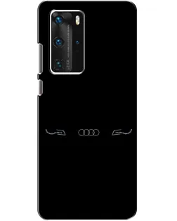 Чохол для Huawei P40 Pro з картинкою «Audi — світловий підпис»