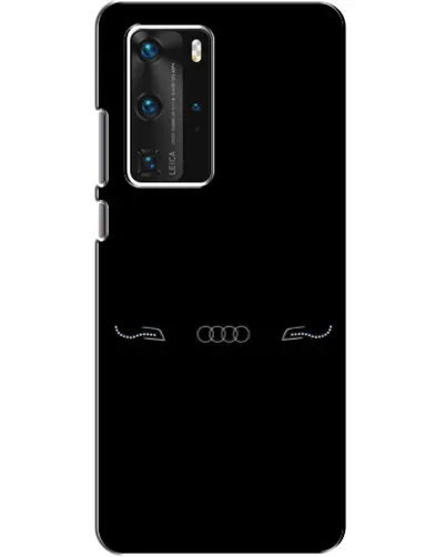 Чехол для Huawei P40 Pro с картинкой «Audi — световой подпись»