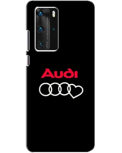 Чехол для Huawei P40 Pro с картинкой «Логотип Audi Heart»