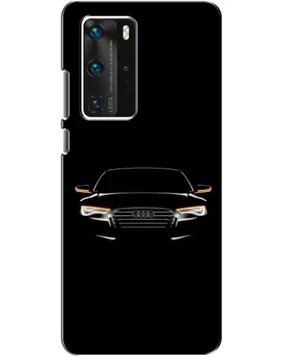 Чехол для Huawei P40 Pro с картинкой «Audi — ночной контур»