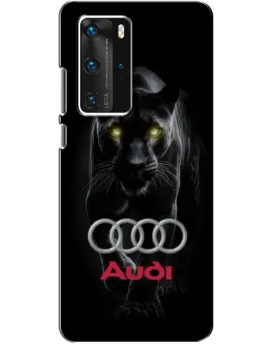 Чехол для Huawei P40 Pro с картинкой «Пантера и Audi»