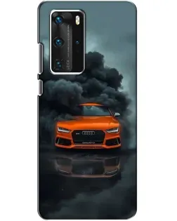 Чехол для Huawei P40 Pro с картинкой «Audi в облаках дыма» Чехол для Huawei P40 Pro с картинкой «Audi в облаках дыма»