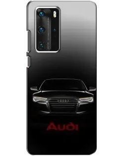 Чехол для Huawei P40 Pro с картинкой «Audi — градиентный контур» Чехол для Huawei P40 Pro с картинкой «Audi — градиентный контур»