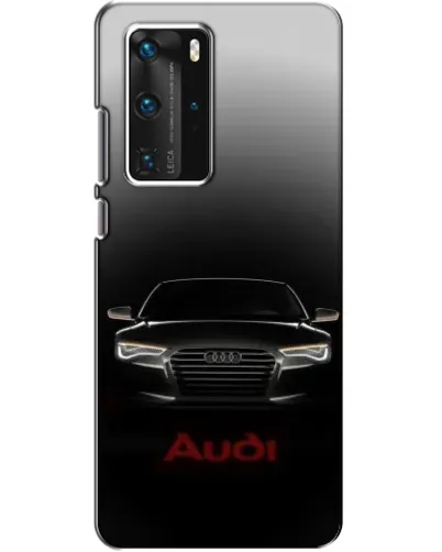 Чехол для Huawei P40 Pro с картинкой «Audi — градиентный контур»