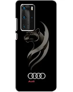 Чехол для Huawei P40 Pro с картинкой «Графика — пантера и Audi» Чехол для Huawei P40 Pro с картинкой «Графика — пантера и Audi»