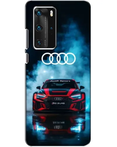 Чехол для Huawei P40 Pro с картинкой «Audi Sport — неон»