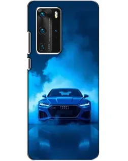 Чехол для Huawei P40 Pro с картинкой «Audi — голубая энергия» Чехол для Huawei P40 Pro с картинкой «Audi — голубая энергия»