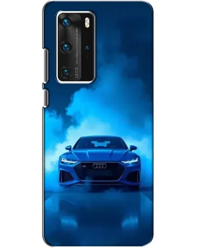 Чехол для Huawei P40 Pro с картинкой «Audi — голубая энергия»