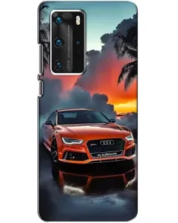 Чехол для Huawei P40 Pro с картинкой «Audi — закат» Чехол для Huawei P40 Pro с картинкой «Audi — закат»
